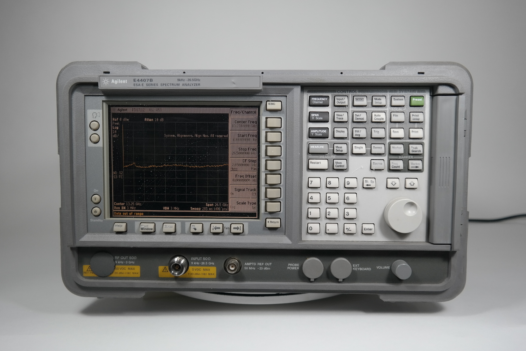 Agilent/Spectrum Analyzer/E4407B/1DS/B72/1D5/226/228/231/A4H/106/B7D/B7E